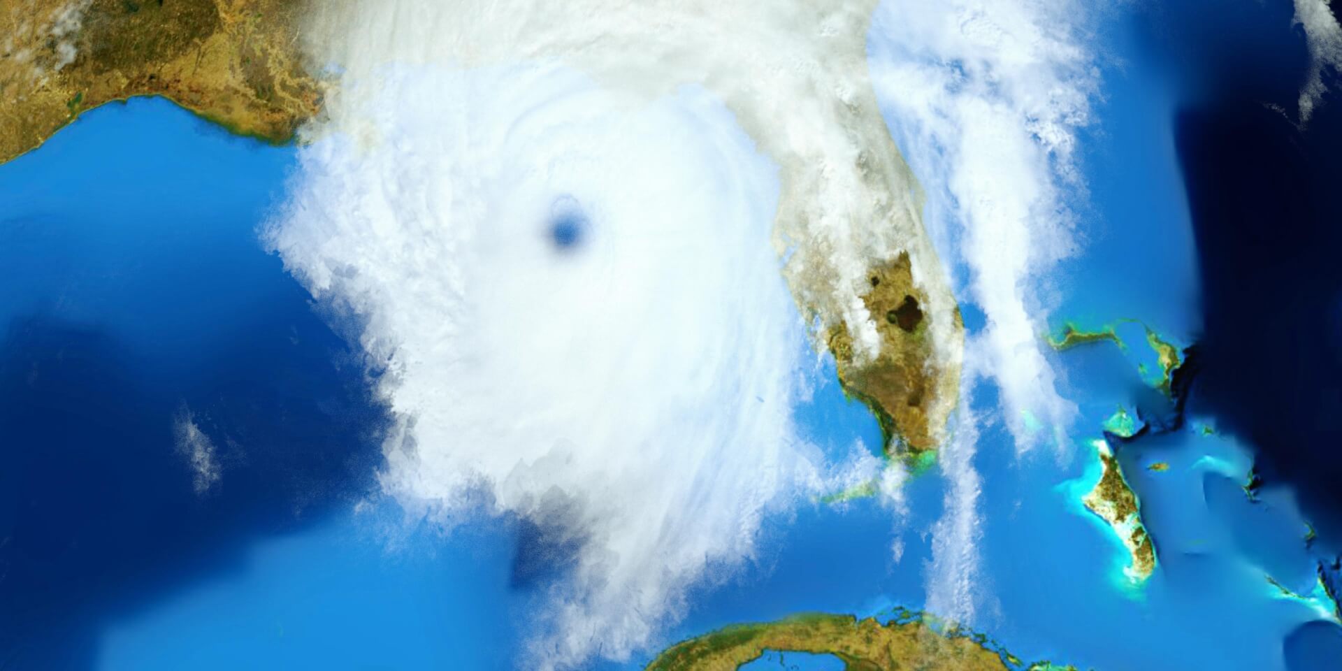 xtremely detailed and realistic high resolution 3D illustration of a Hurricane.
