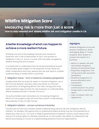 Wildfire Mitigation Score