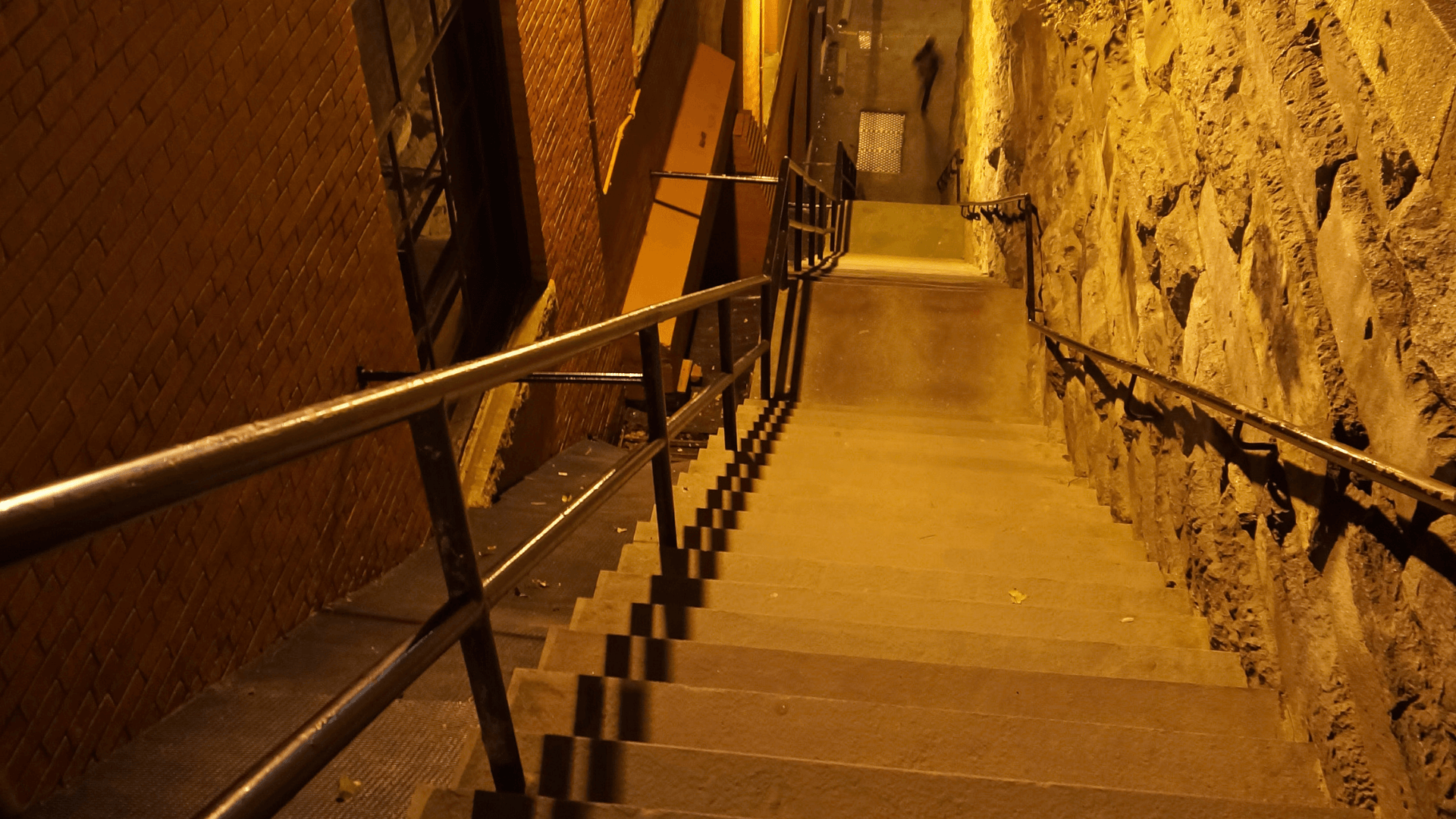A view down the Exorcist steps in Washington, D.C.'s Georgetown neighborhood